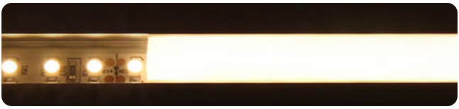 2835 led şerit ışıklar alüminyum profil ile monte edilir
