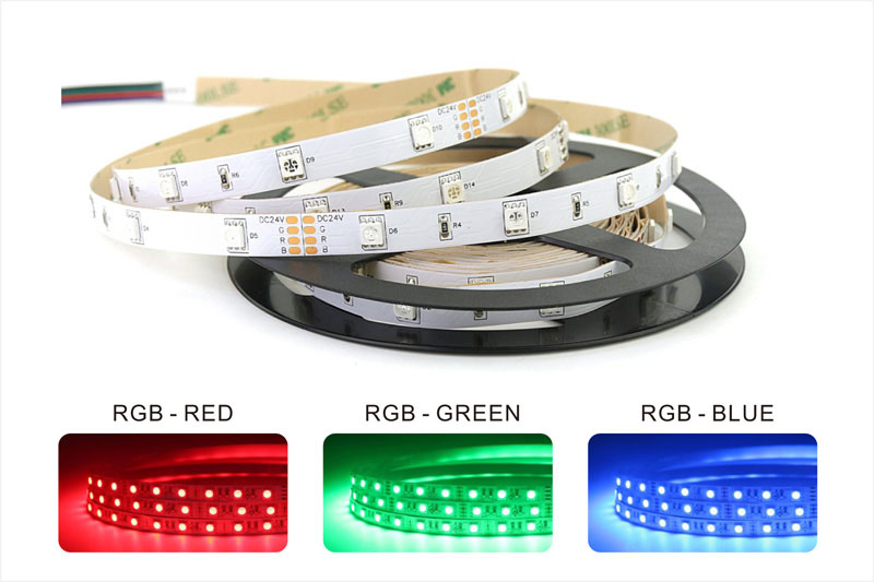 rgb רצועת LED אורות עקביות צבע 3 שלבים בקרת סובלנות צבע