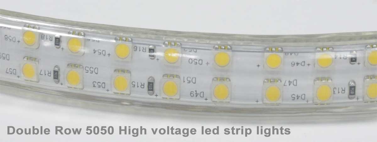double row 5050 high voltage led strip lights - LED Strip Lights Application Guide