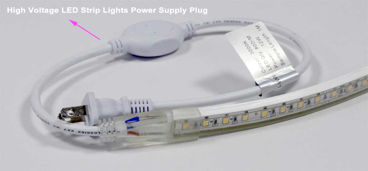 high voltage led strip lights power supply plug - LED Strip Lights Application Guide