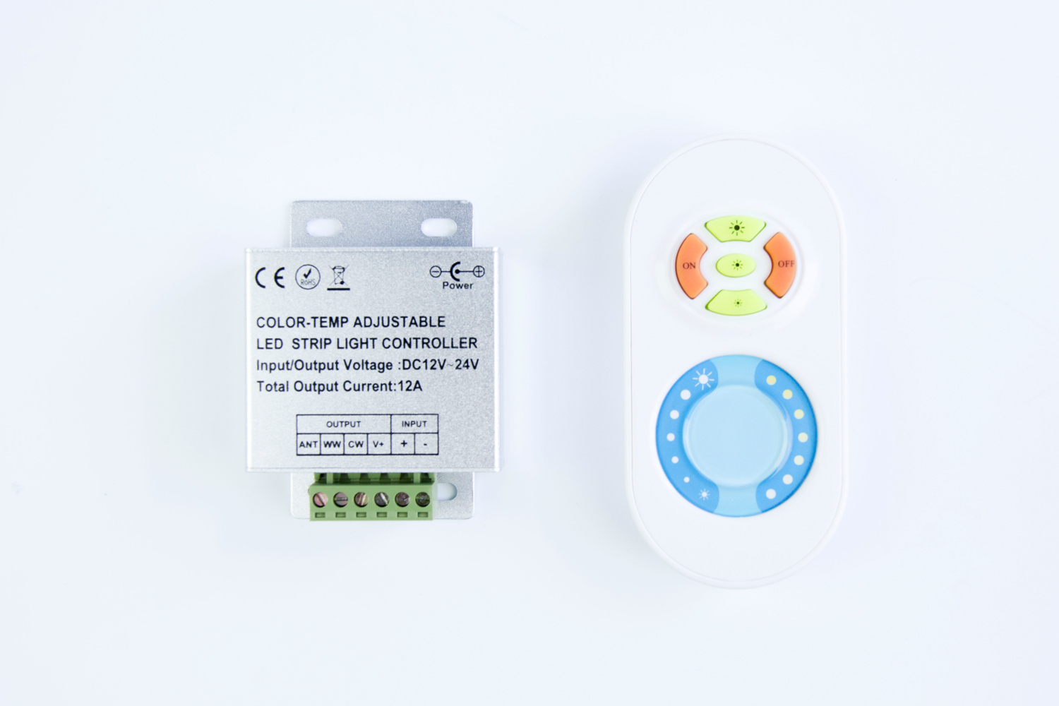 CCT Color-Temp Adjustable Dimmer Controller with RF Wireless Touch Remote_1