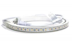אור רצועת LED מתח AC מוסמך ETL 8 נוריות/10 ס"מ הניתן לחיתוך CRI90 משטח חלבי ושקוף