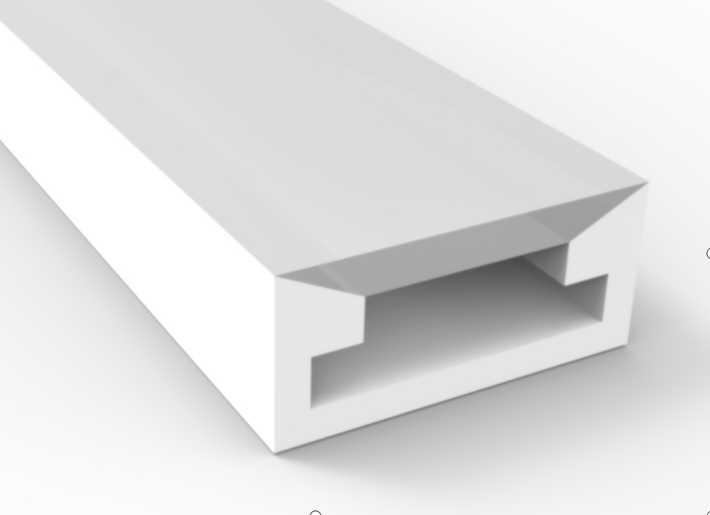Canal Diffuseur LED En Aluminium - 5m (16.5 Pieds) Avec Couvercle - Pour Bandes LED 2-10mm - Installation Intérieure/Extérieure - Coupe à Mesure