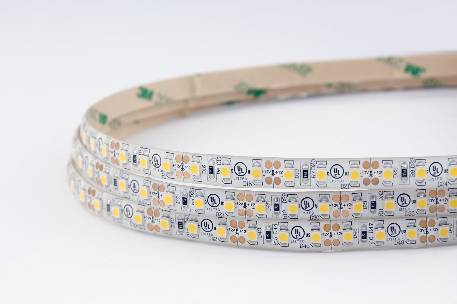 58cm 12V Warm White LED Light Strip With Built-in Switch – Perfect For RVs, Boats, Or Under-Counter Lighting