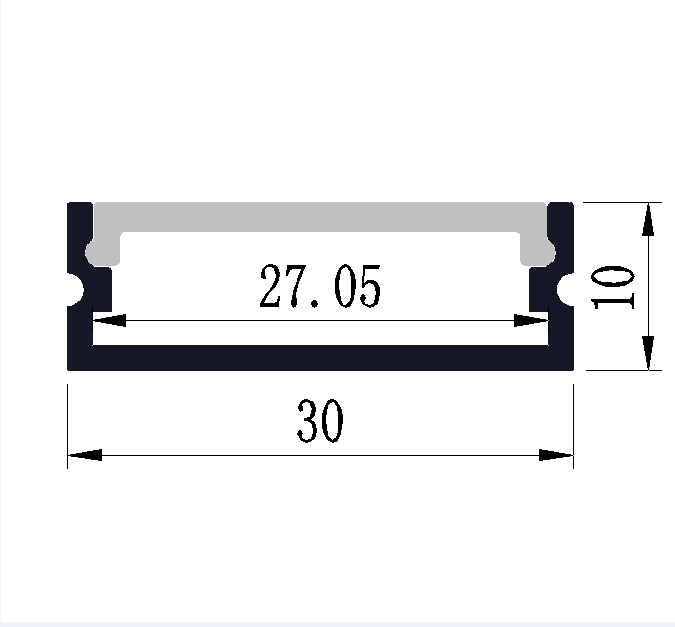 светодиодная дорожка для экструзии алюминиевого профиля для светодиодной ленты