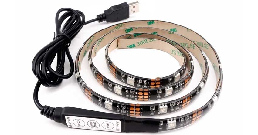 شريط led usb 1 - دليل تطبيق أضواء شريط LED