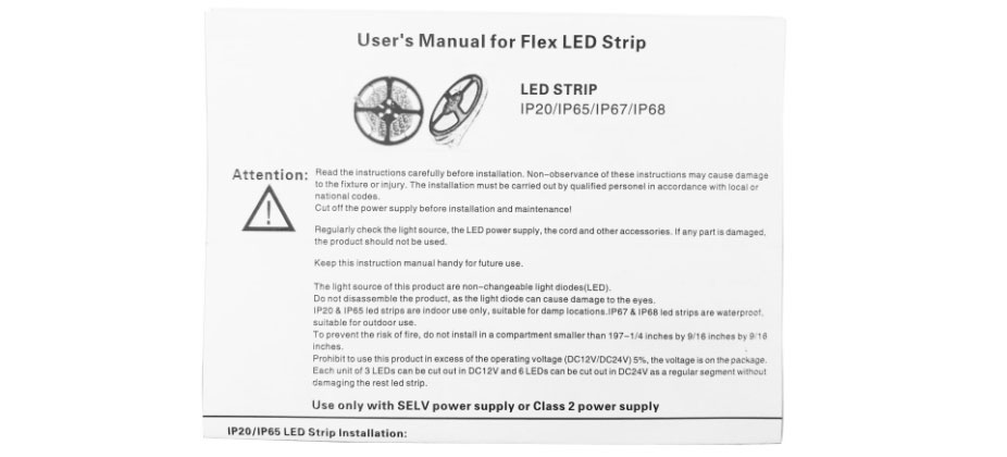 led light strip instruction manual - LED Strip Lights Application Guide