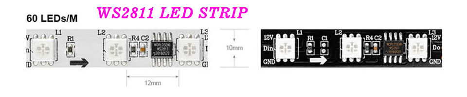 WS2811 LED STRIP LIGHTS - Guia de Aplicação de Fitas de LED