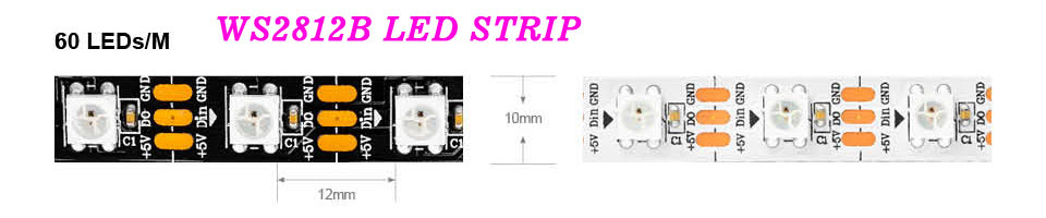 WS2812B LED STRIP - LEDストリップライトのアプリケーションガイド