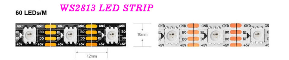 WS2813 BANDES LUMINEUSES À LED - Guide d'application des bandes lumineuses à LED