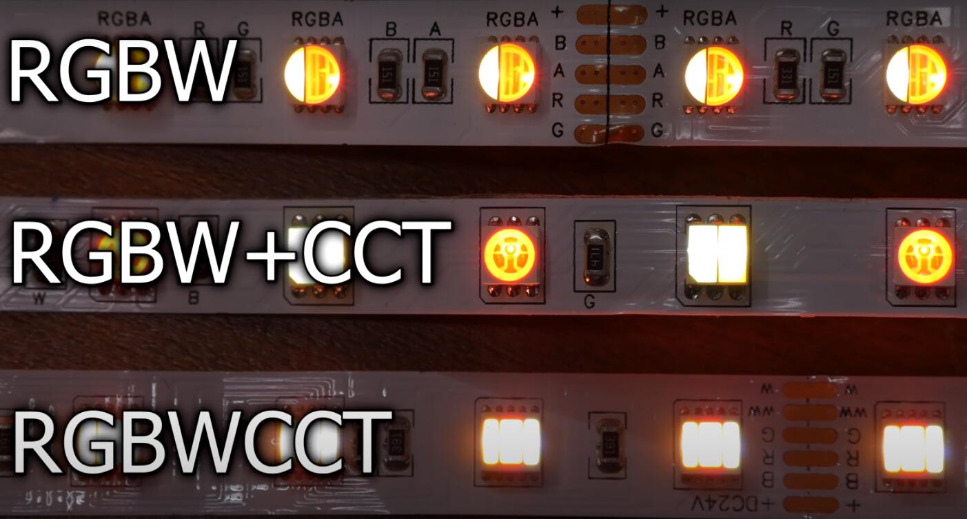 rgbw rgbwcct led strip light - دليل تطبيق أضواء الشريط LED