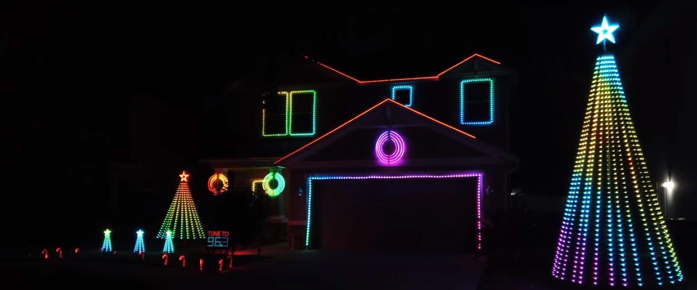 Guide complet : installation permanente des lumières de Noël en bande led -  DERUN LED