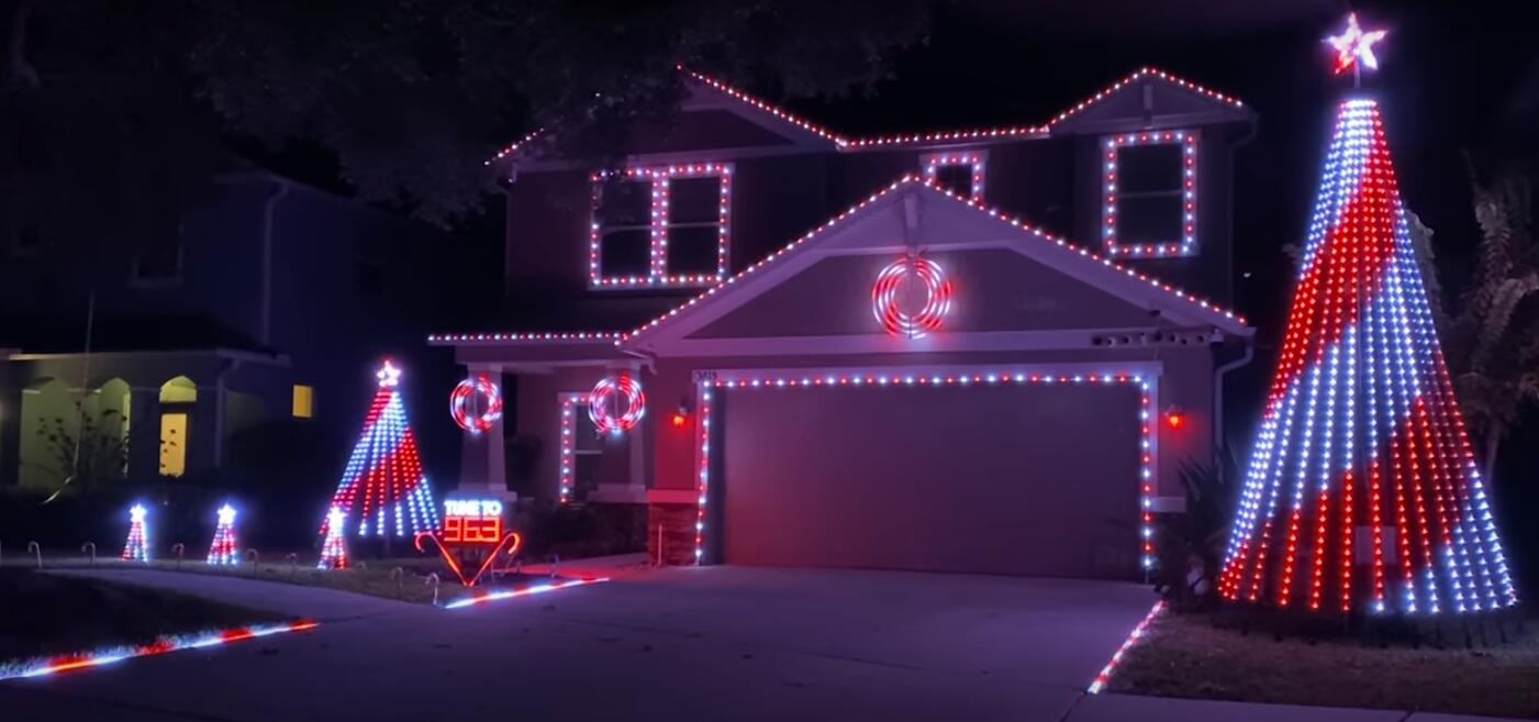 Festinstallation LED-Streifen Weihnachtsbeleuchtung 54 - Anwendungsleitfaden für LED-Streifen