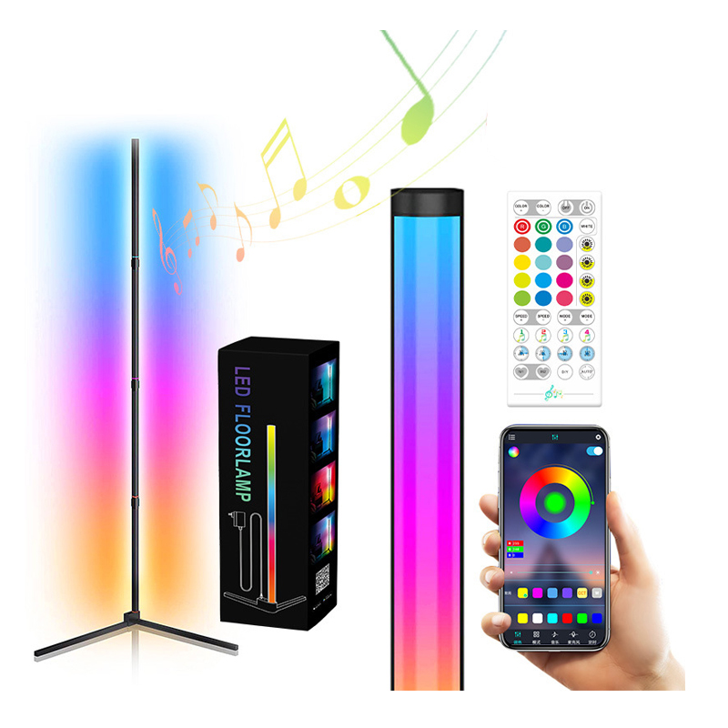 RGB LED Floor Tripod Corner Stand Light with App or Remote Music Control For Living Room Decoration 6 - Addressable LED Strip Lights
