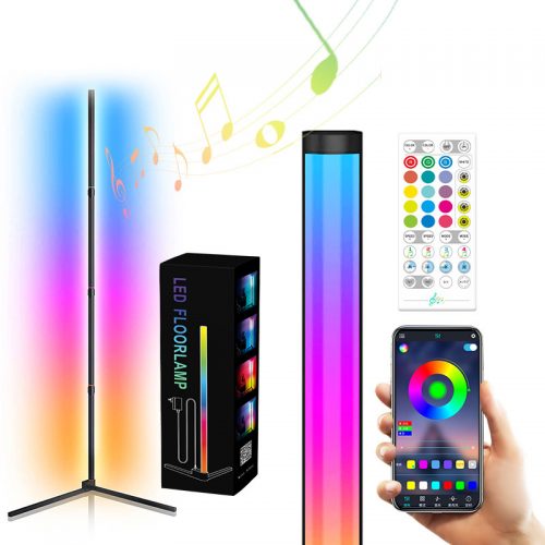 RGB LED Floor Tripod Corner Stand Light with App or Remote Music