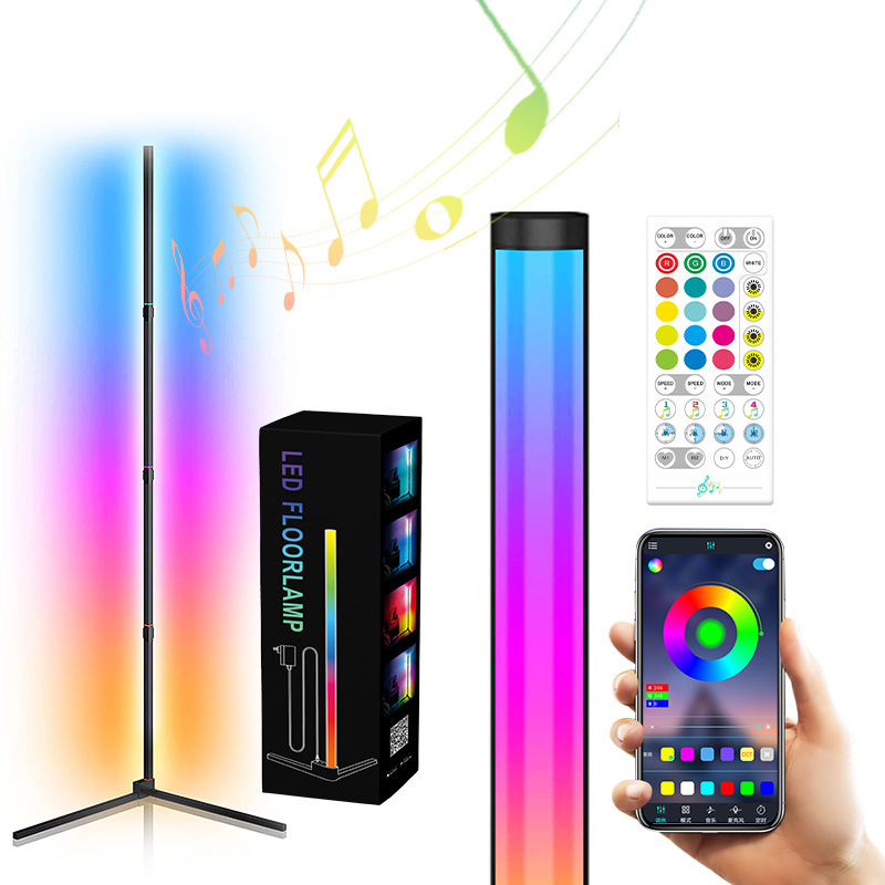 RGB LED Floor Tripod Corner Stand Light with App or Remote Music Control For Living Room Decoration 7 - Addressable LED Strip Lights