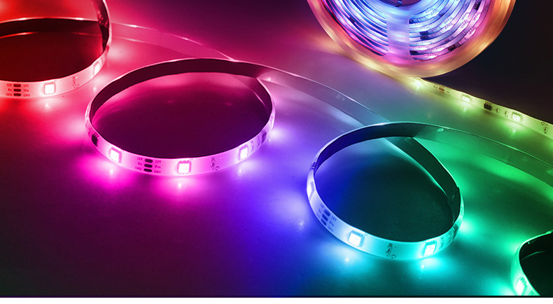 Wifi RGB Dream Color LED Smart Strip Light Kit can be Controlled with Tuya APP Music Alexa Google home Mic Voice 40keys Remot 6 - Addressable LED Strip Lights
