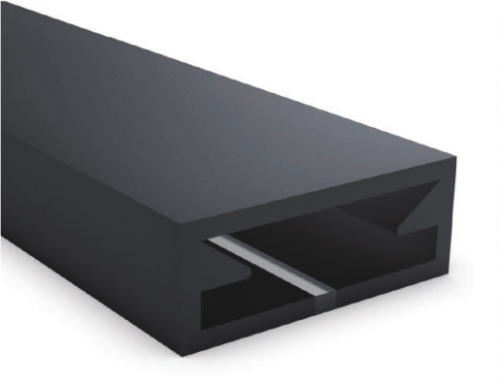 Siyah silikon led şerit ışık difüzör kapağı LG10T0513