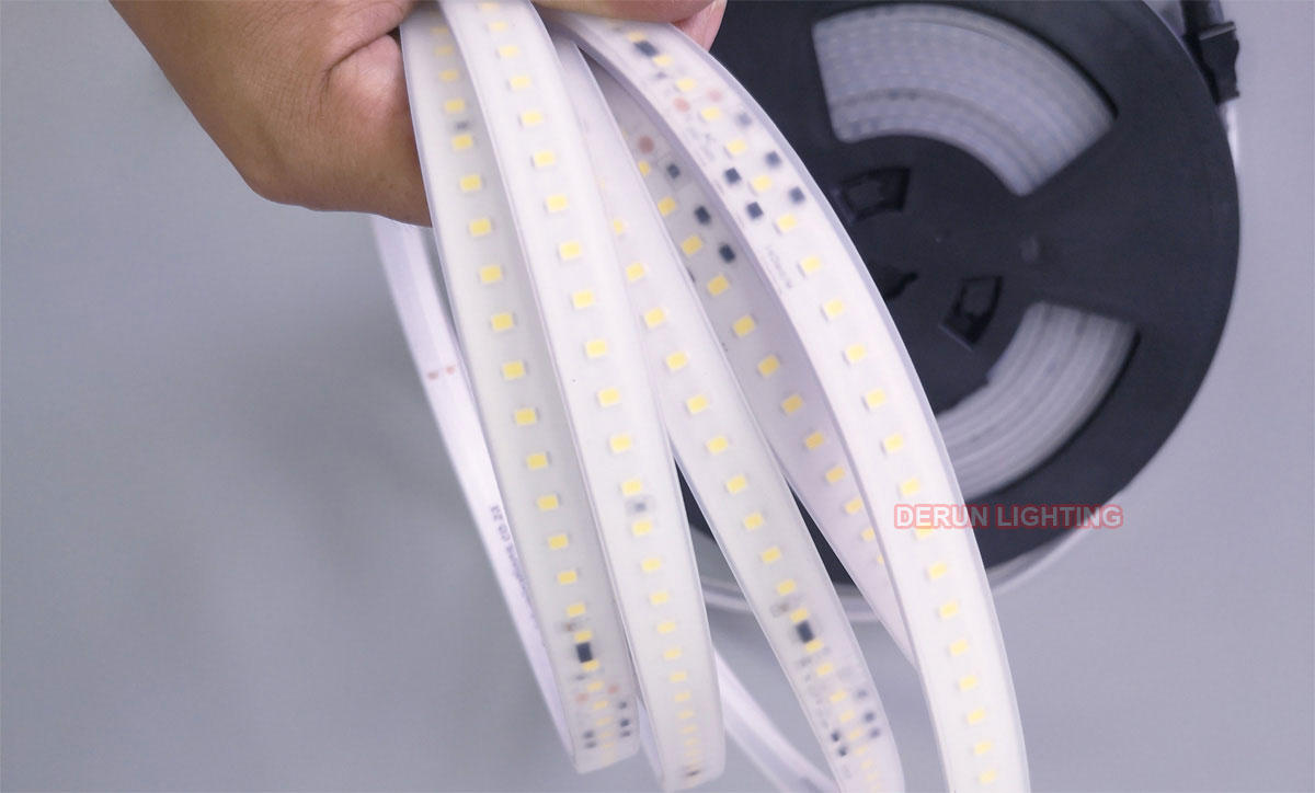 Tira de luces LED Flexible, rollo de 10m, 20m, 50m, 220V, 2835