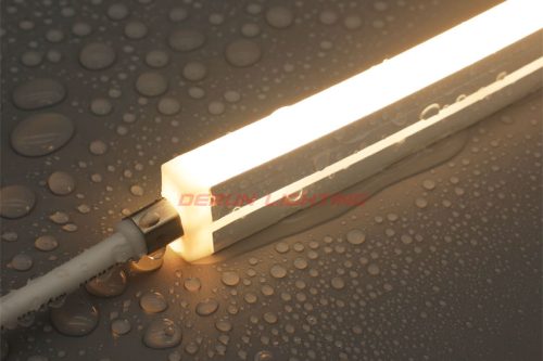 Tira de luz LED de neón flexible con tapa de extremo sin bordes