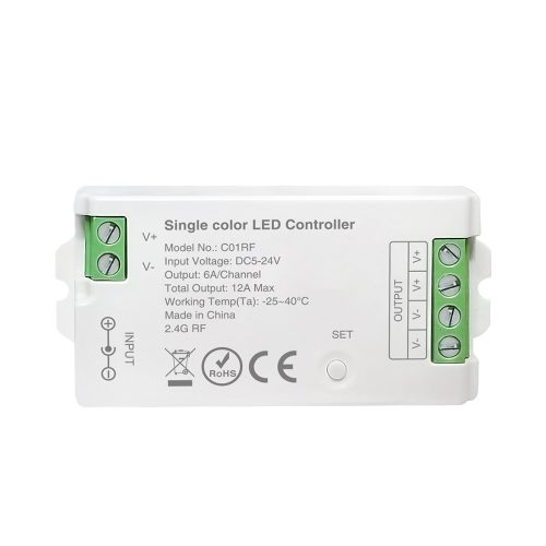 C01RF/C02RF 2.4GHz RF Single Color/Dual White LED Controller