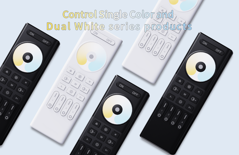 RC02RF 2.4GHz RF 4 Zone Dual White Remote Controller 6 - 4-Zone Individual Control