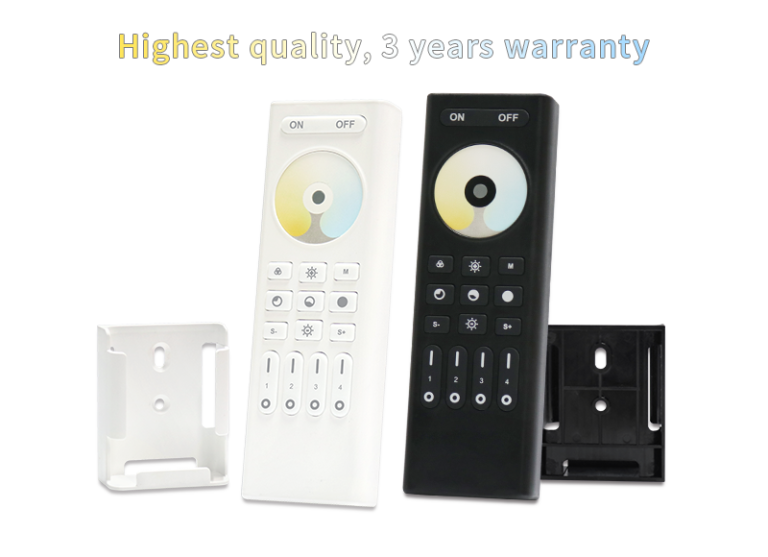 RC02RF 2.4GHz RF 4 Zone Dual White Remote Controller - DERUN LED